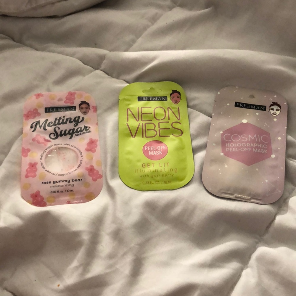 3 cute face masks!